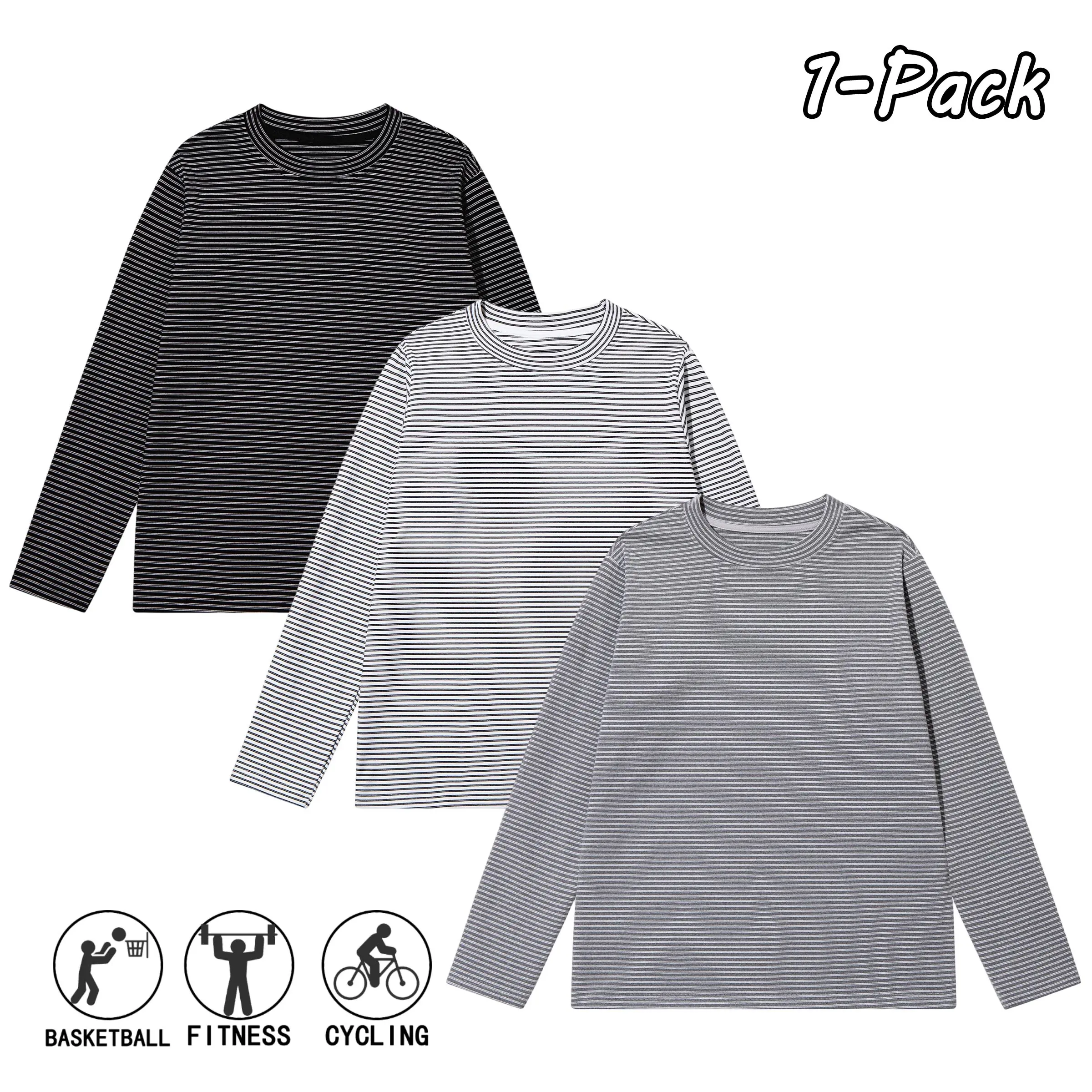 Men’s new casual solid-color loose Thermal fleece sweatshirt for spring and autumn, featuring a striped color-block design—fashionable and versatile, suitable for everyday wear, commuting to work, home wear, and street outings.