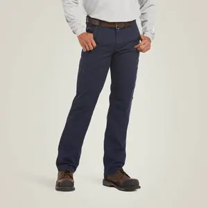 Ariat FR M5 Stretch DuraLight Canvas Stackable Straight Leg Pant - Navy