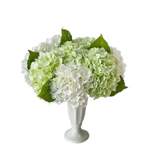 Artificial Hydrangea Flowers Real Touch Lifelike Latex Stems Long for Home Wedding Party Christmas Table Decor Centerpiece Vase Filler Gift