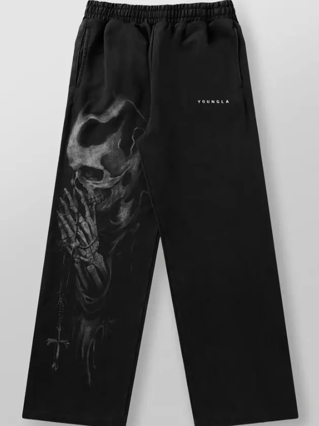 YOUNGLA Divine Sweatpants, Men's Athletic Jogger Pants, Relaxed Fit Workout Sweatpants for Gym Training, Casual Lounge & Streetwear