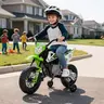 【Black Friday】 GARVEE 12V/24V Kids Electric Dirt Bike Ride-On ATV Toy, Dual 25W Motors, Twist-Grip Throttle, Spring Suspension, Training Wheels, Wear-Resistant Tires, Rechargeable Outdoor Toy for Boys, Cool Gifts for Kids, 28.35x18.9x15.35in