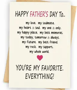 Funny Fathers Day Card & Gifts from Wife | Father's Day | Father's Day Decorations | Happy Fathers Day Card & Gifts from Wife