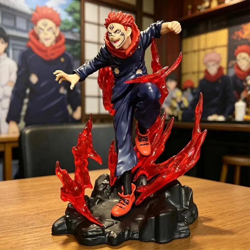 Anime17cm Ryomen Sukuna Statue Action Figure Model Doll Decoration Collection Toys Gifts