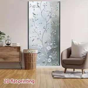 Privacy Glass Window Film, Frosted Effect, Light-Transmitting, Anti-Eavesdropping, Bathroom Use, Electrostatic Adhesion Technology