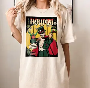 Rapper t shirt, Houdini 2024 vintage comic style artwork , The death of slim shady, 90s Rap Shirt, Unisex Heavy Cotton Tee