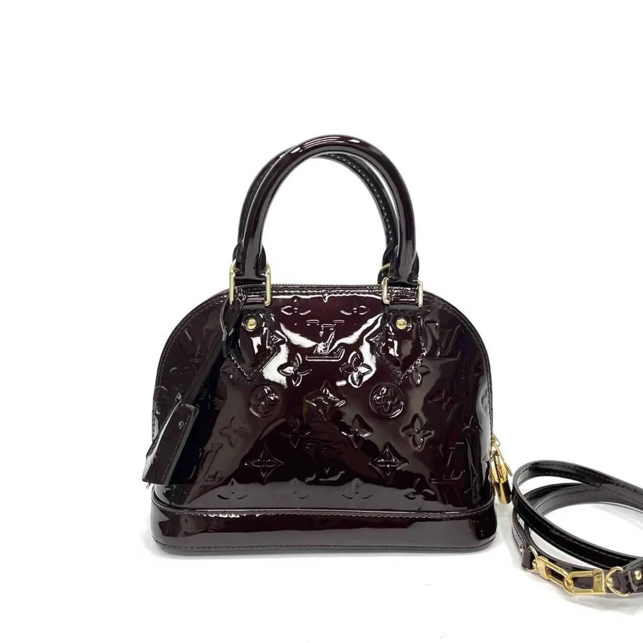 Pre-owned Louis Vuitton Alma BB Bag, Cherry Patent Leather 2604800