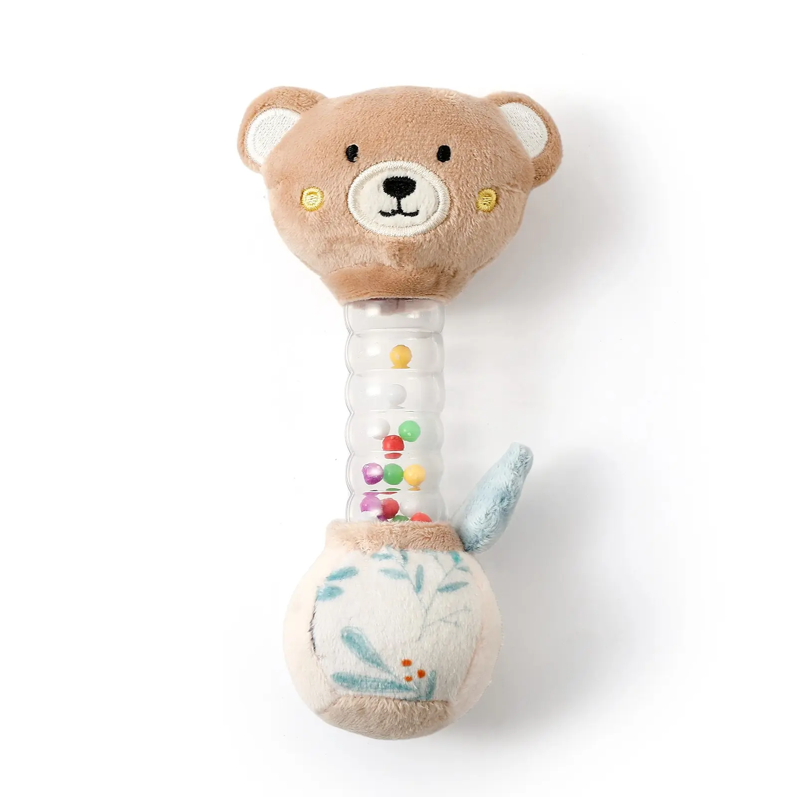 Cotton Animal Rattle Cute Small Bear 1pc, Soft Cotton Material, Ideal for Newborn, Babies & Toddlers, Safe & Durable Design, Perfect Gift Idea, Sensory Play
