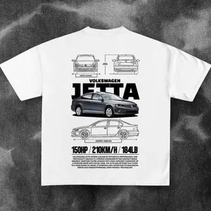 Gift For Car Lovers.Volkswagen Jetta Graphic T .CarT Tee T Shirt