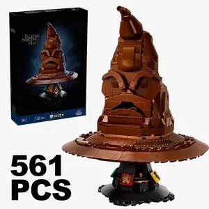 561PCS Movie Sorting Witch Hat Building Blocks Magic School Wizard Hats Collection Model Bricks Toy For Kid Adult Christmas Gift