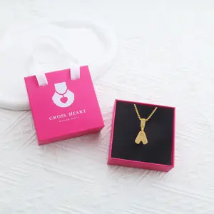 Full Zircon Personalized 26 Letters Necklace, A-Z Alphabet Pendant with Box Chain, Initial Letters with Zircon，Gift for Men and Women Jewlery Jewellery