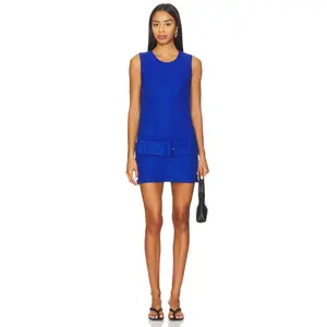 Amanda Uprichard Alistair Skort Romper in Bright Blue