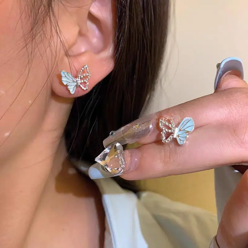 Women's Dainty Costume Jewelry Stud Earrings Set - Crystal, Butterfly, Heart, Pearl, Letter Designs - Ideal for Birthday, Anniversary Gifts