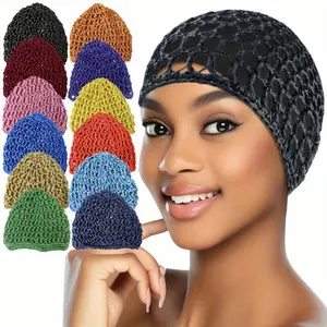 12pcs Small Thick Hair Net For Sleep Hair Nets For Women Mash Hair Wrap For Sleep Hairnets For Women Hair Net Plopping Cap Curly Hair Mesh Hair Net For Rollers Doobie Wrap For Hair Hairnet Grooming Haircare Heatless