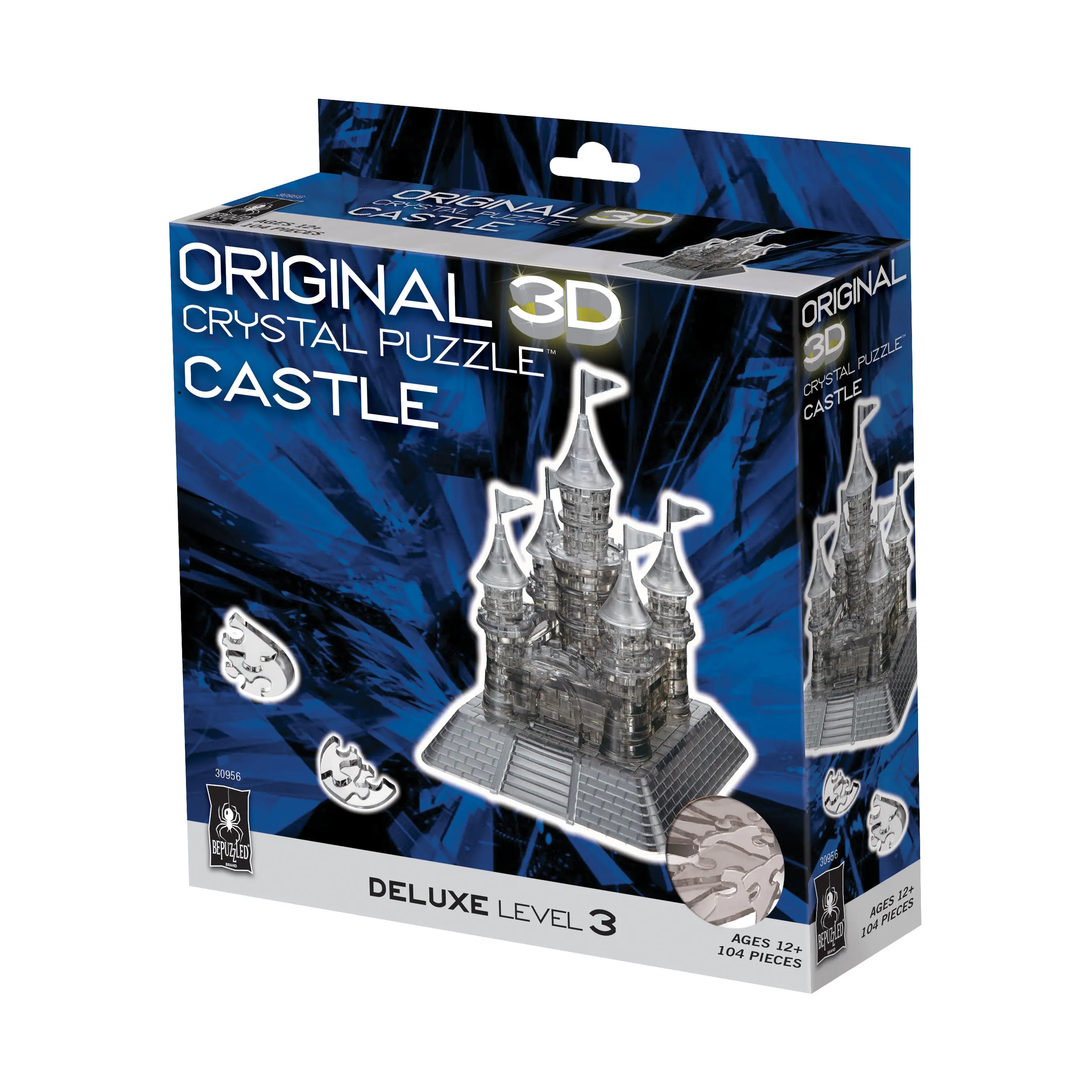 3D Crystal Puzzle - Castle (Black): 104 Pcs