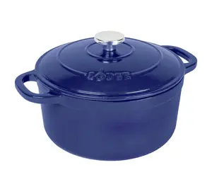 Lodge Cast Iron 5.5qt Oyster White Enameled Dutch Oven