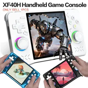 Xf40h Retro Handheld Game Console, 4-Inch Full Touch Screen, Linux Os, 18000 Classic Games, 4000mah Battery, WiFi Multiplayer, Birthday Gift