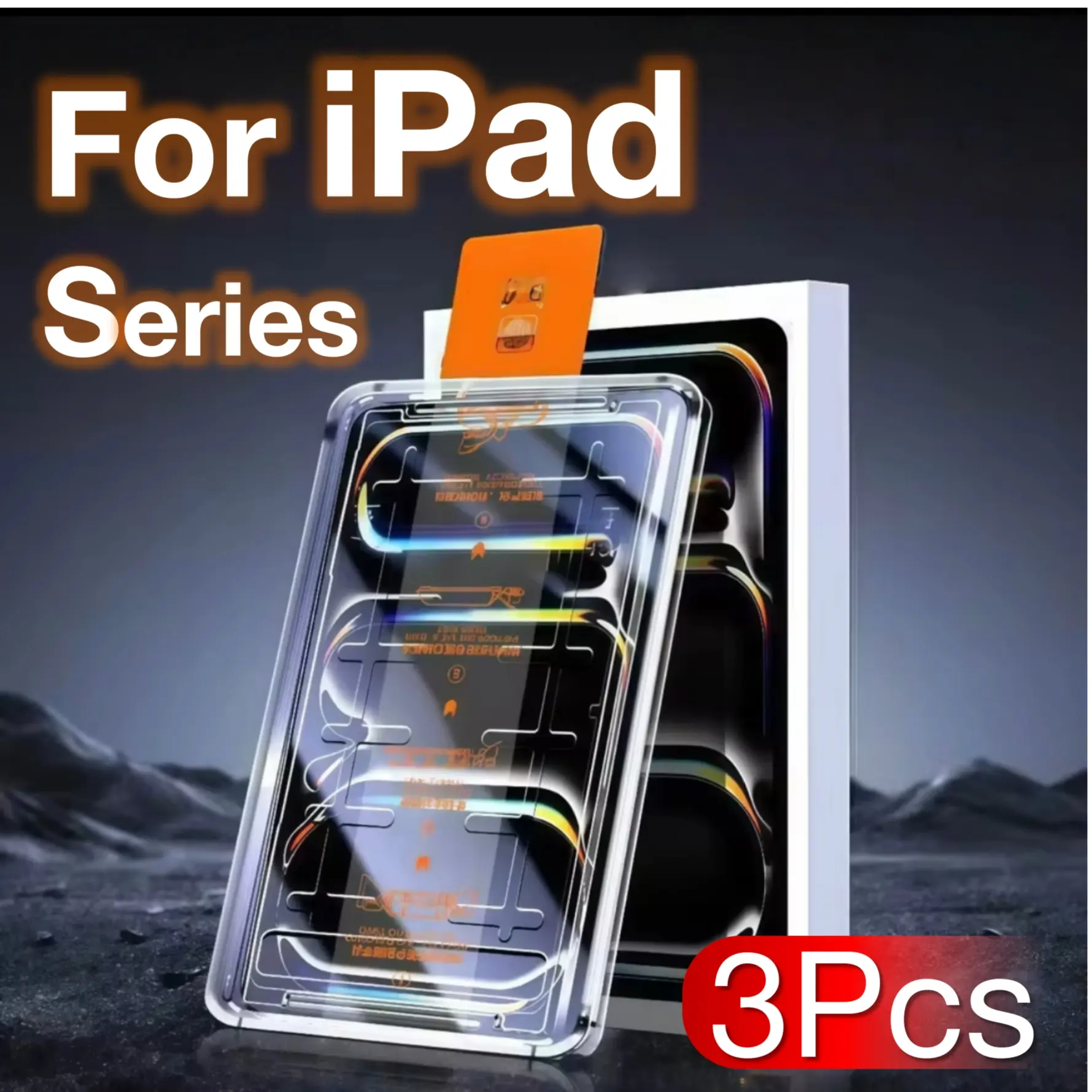 3-Pack Tempered Glass Screen Protector, Tempered Screen Film, Tablet Screen Protectors for Apple iPad 11th 10th 9th 8th 7th 6th 5th Gen, 9.7"/10.2"/10.9", 9h Hardness, Protective, Protection, Bubble-Free Installation, Accessories
