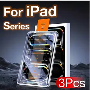 3-Pack Tempered Glass Screen Protector for Apple iPad 11th 10th 9th 8th 7th 6th 5th Gen, 9.7"/10.2"/10.9", 9h Hardness, Bubble-Free Installation
