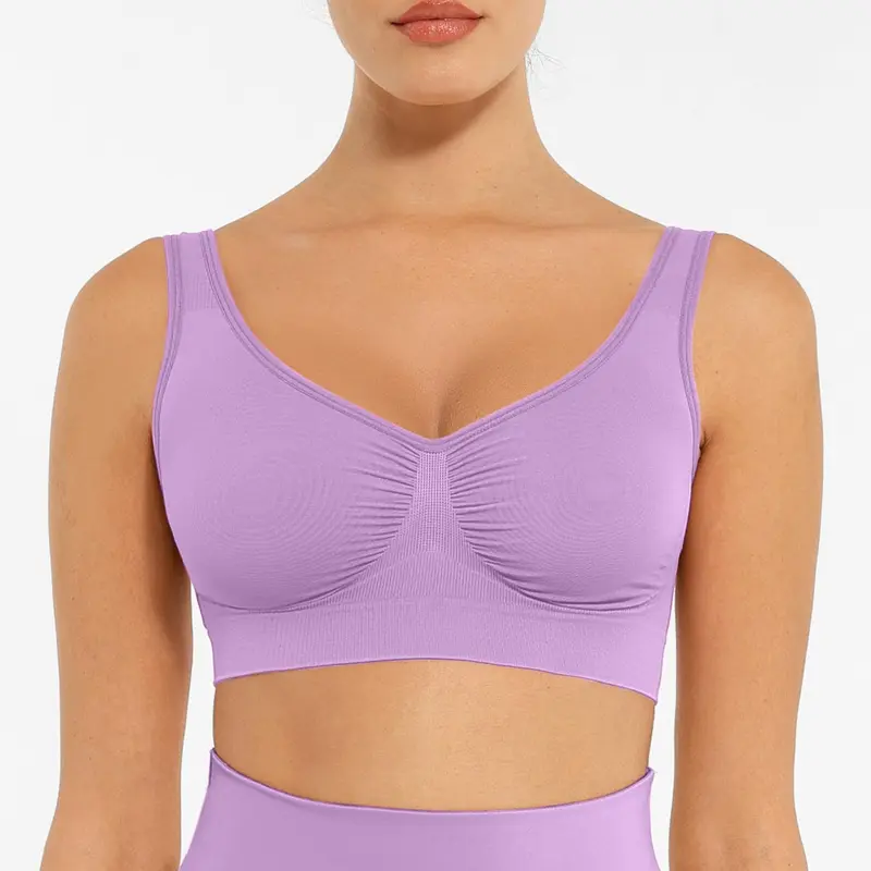 FeelinGirl Bras for Women No Underwire Seamless Light Push Up Bralette Full Coverage Comfy Everyday Bras Wide Straps Comfort Womenswear Everyday Fit Elegant
