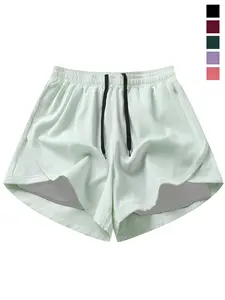 Summer New Women's Sport Shorts, Casual Loose Fit Four-In-One Pants, Trendy Versatile Fitness Running Quick-Dry Shorts