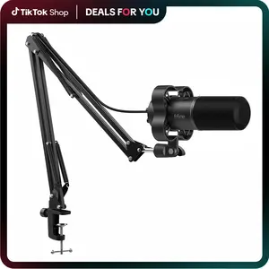 FIFINE K688 Neo USB/XLR Podcast Microphone – Dynamic Pro Mic, Mute & Monitor for Streaming, Gaming, Vocal & Music Recording Audio, for PC USB-C Smartphone Mixer, boom arm