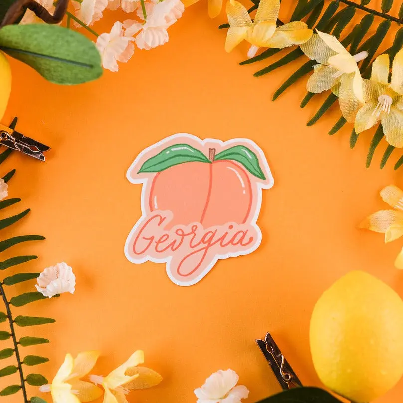 Georgia Peach Sticker