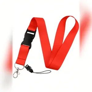 Pure Color ID Card Holder Lanyard, Cute Synthetic Fiber Neck Strap, Suitable for Work & Student Ids, All Seasons Use, Perfect Gift, Removable Cardholder