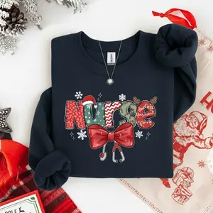 Christmas Nurse Sweatshirt For Women– Cute Holiday Medical Graphic Sweater, Festive Healthcare Worker Outfit, Cozy Unisex Pullover, Gift For Nurses