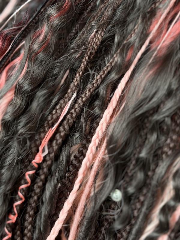 Black Pink DE Dreads Ombre