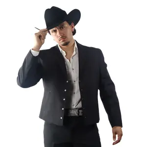 Traje Caporal Poliéster Negro Liso