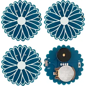 3pcs Cricket Noise Maker Prank Device, 16 Sounds Hidden Prank Noise Maker, Daisy Annoying Noise Making Prank Machine, Crickets Chirping Beeping Buzzing Birds Singing Stuff for Home Office(Blue)