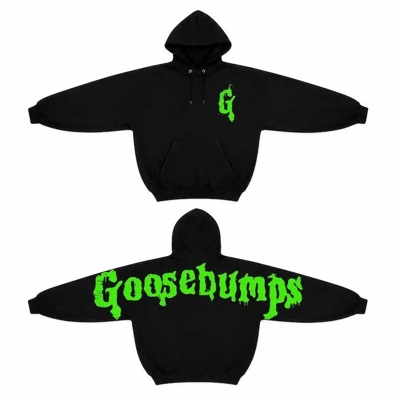 Goosebumps Vintage Horror Hoodie, 90s Scary Book Inspired Sweatshirt, Halloween Nostalgia Graphic Pullover, Spooky Fan Gift