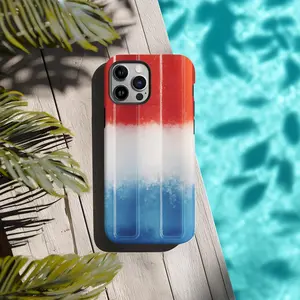 Red, White and Blue Ice Pop Tough Phone Case, Summertime, Retro, Patriotic