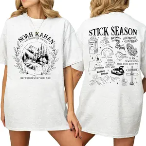 Noah Kahan Stick Season Shirt, Featuring Iconic Lyrics and Nature Graphics, Perfect for Fans of Indie Music and Seasonal Vibes