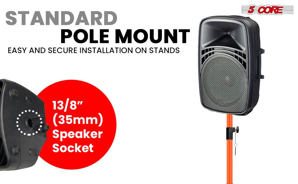 5 Core Speaker Stand Tripod Pair Heavy Duty Adjustable 54" Universal Mount for PA DJ Studio w Bag 5 Core Speaker Stand Tripod Pair Heavy Duty Adjustable 54" Universal Mount for PA DJ Studio w Bag