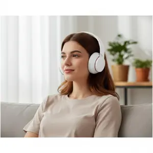 Wireless Noise Cancelling Headphones with Premium Sound Deep Bass Foldable Design Comfortable Earpads Long Battery Life Clear Mic for Calls Home Travel Sport Multi-Scenario Use Durable Lightweight