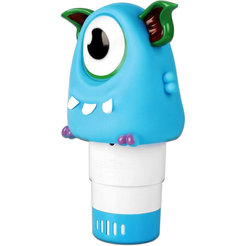 Pool Chlorine Floater, Chomper Collapsible Floating Chlorine Dispenser, Fits 1 and 3 Inch Tablets & Bromine Holder for Large and Small Pool, Hot Tub, Spa