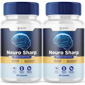 (2 Pack) Neuro Sharp Nootropic All Natural Formula Brain Supplement 120 Capsules