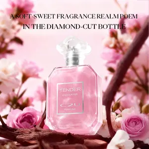 Women's Perfume, Eau De Parfum, Fresh Sweet Floral Fragrance, Long-Lasting Scent, Perfect Gift for Romantic Dates & Daily Travel, Transparent Bottle Design, Floral Rose Fragrance