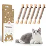 Potaroma 6 Pcs Natural Silvervine Sticks Cat Toys, Catmint Silvervine Blend Dental Sticks, Kittens Chew Toys for Teeth Cleaning, Matatabi Dental Care Cat Treat, Edible Kitty Lick Toys #sohochic