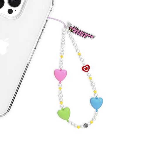 Powerpuff Girls Cartoon Icon Collectible Cell Phone Charm - Cute Charms, Detachable Accessory, Extra Loop of Security, Stylish On-the-Go Accessory for Fans