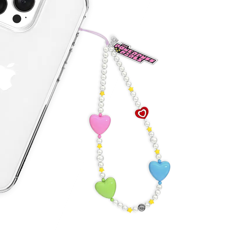 Powerpuff Girls Cartoon Icon Collectible Cell Phone Charm - Cute Charms, Detachable Accessory, Extra Loop of Security, Stylish On-the-Go Accessory for Fans