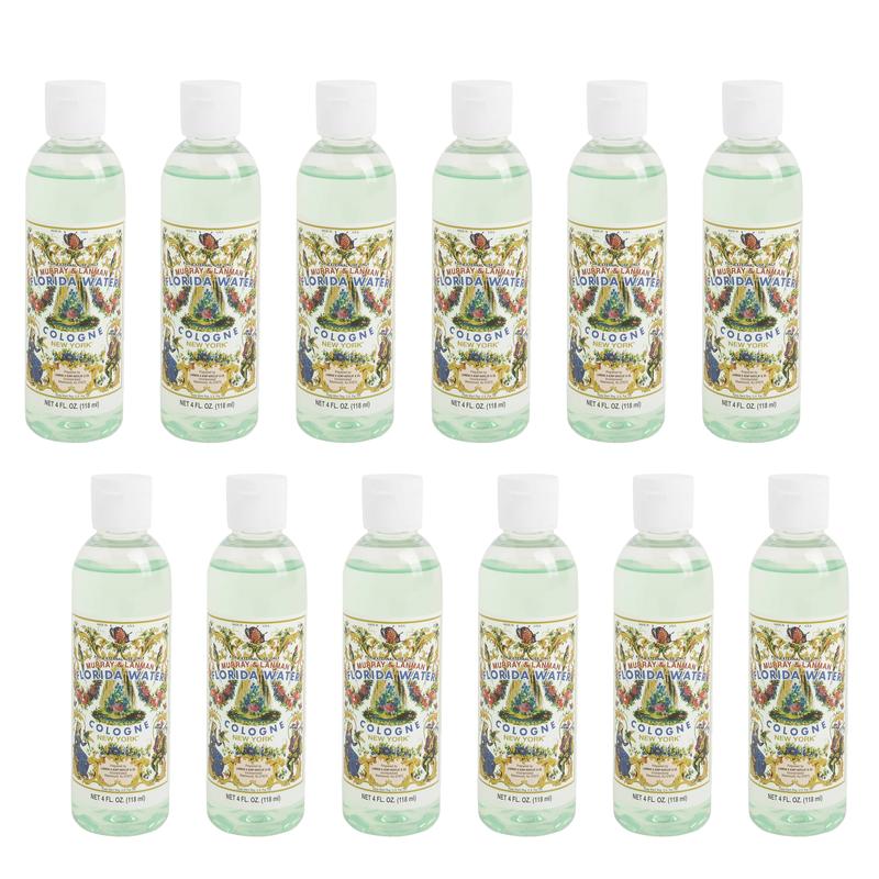 Murray & Lanman L&K Florida Water Cologne 4 Fl.oz Unisex Perfume with Light Florals & Lemon Notes Cooling & Calming Made in the US