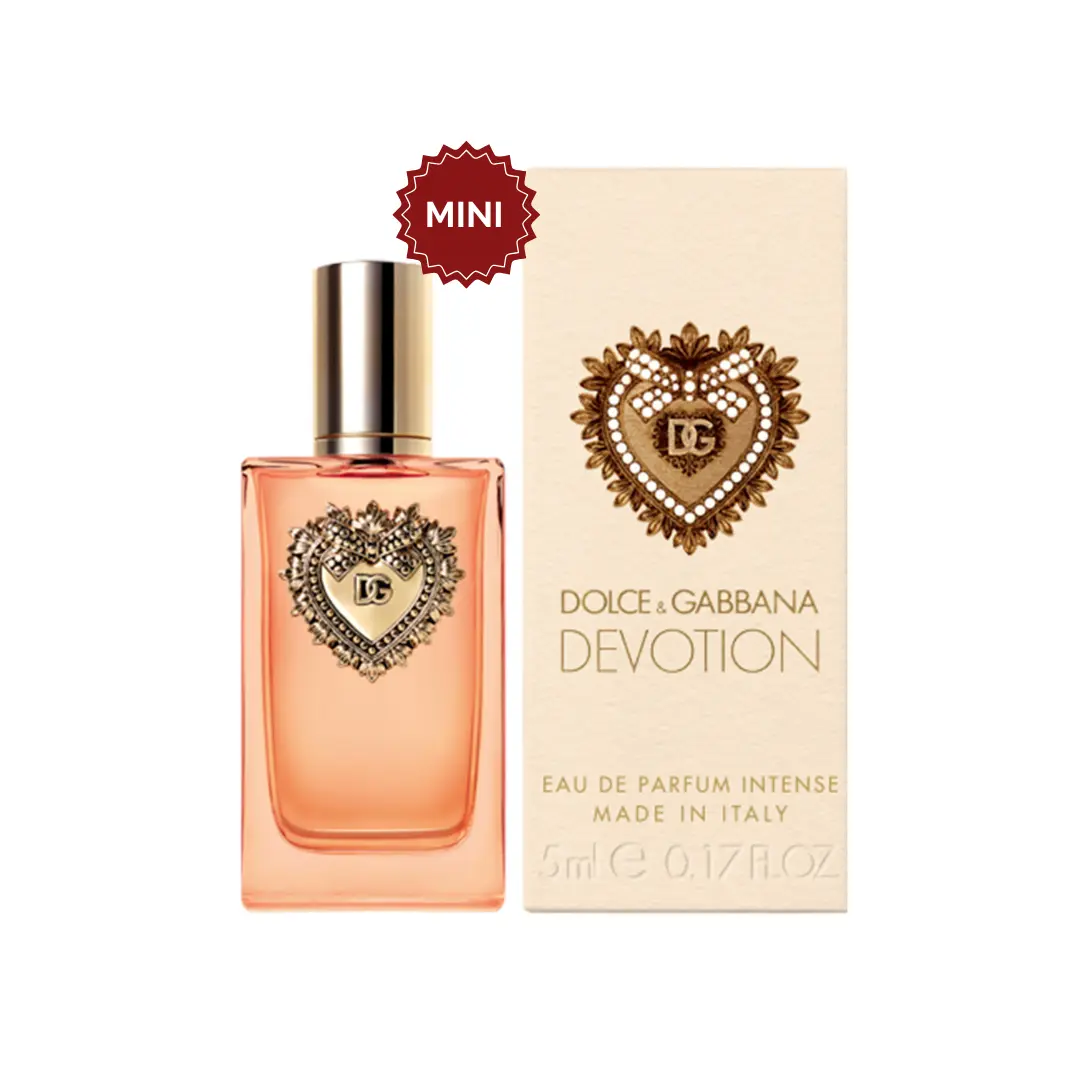 D&G Devotion Eau de Parfum Intense For Women 0.17 Oz / 5ml | Women’s Vanilla Floral Fragrance Travel Size