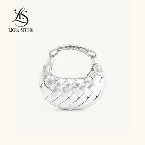 "Bird's Nest" Bag — 2026 New Women's Woven Bag: Premium-Look Small Handbag, Single-Shoulder & Crossbody Style&curve tote bag&high-end commuter bag women