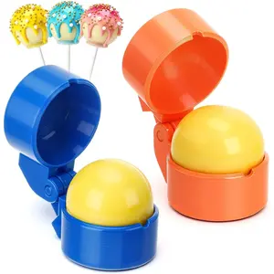 Large-size 2-piece round cake pop mold press set, circle cake pop cutter and pusher, baking tools accessories for home baking, birthday parties, wedding desserts