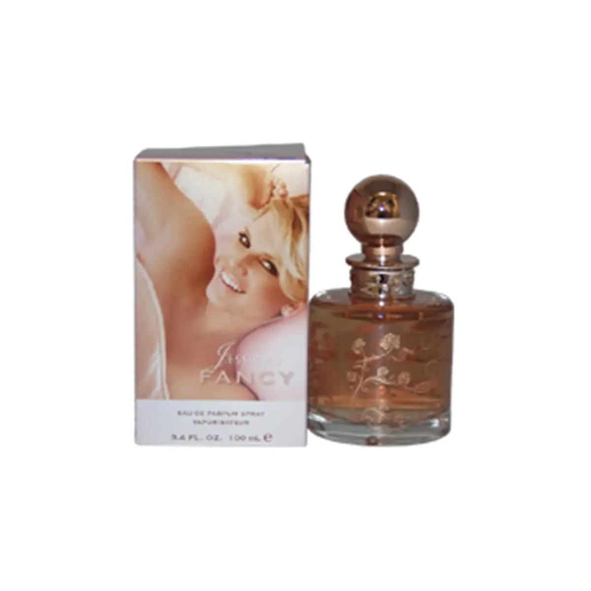 Jessica Simpson Fancy EDP Women's Fragrance Spray - 3.4 fl oz Floral-Oriental Fruity Floral Sweet Fruit Burst Scent, Pear, Apricot, Gardenia, Jasmine, Almond, Vanilla Notes, Feminine Personal Care for Women (3 to 3.9 fl oz Range), Floral Fragrances, Femal
