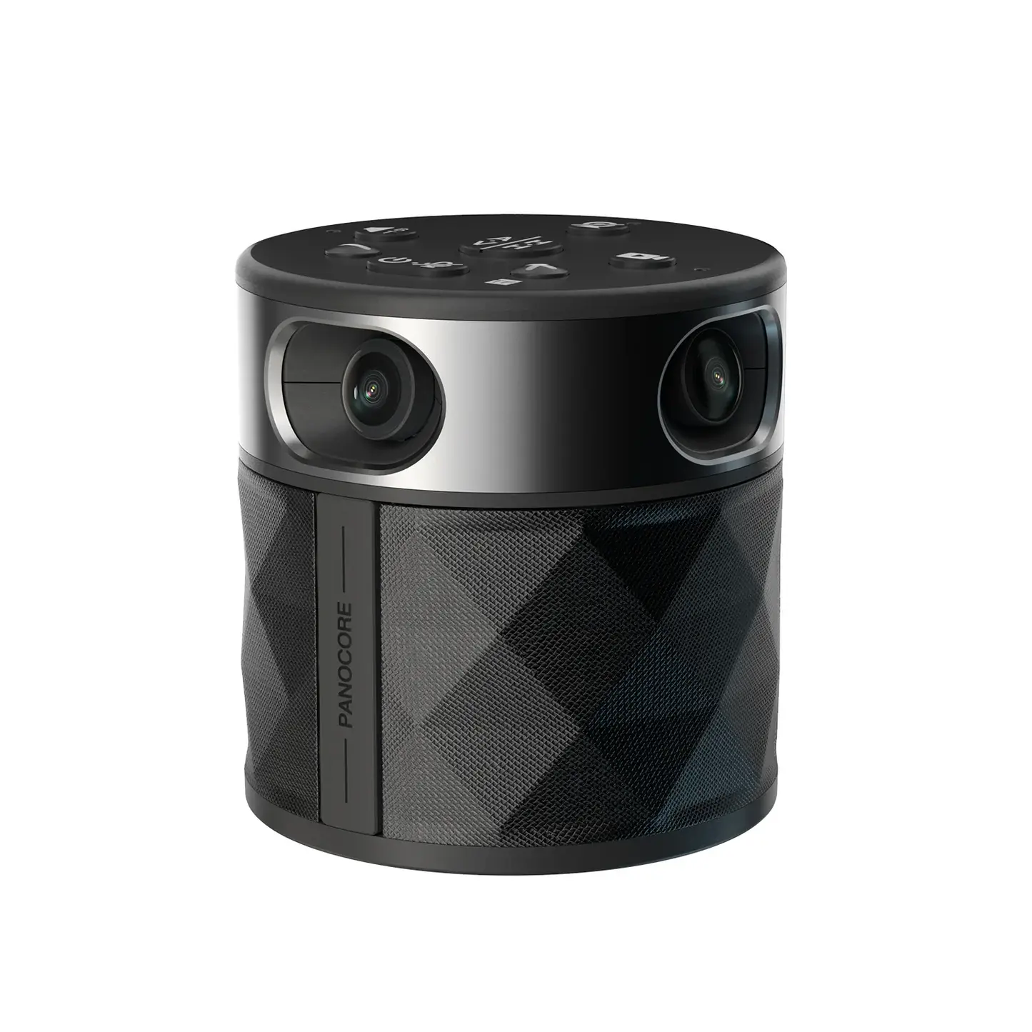 PANOCORE 360° Camera Design Webcam, 1080P HD Video, 310g, USB Powered, Built-in Speaker & Mic Array, Auto Focus, AI Voice Isolation, Local Recording, Optimized for Hybrid Meetings, Room Size Compatible, for PC, Mac (Zoom, Teams), Micro Sd, Merged Stream