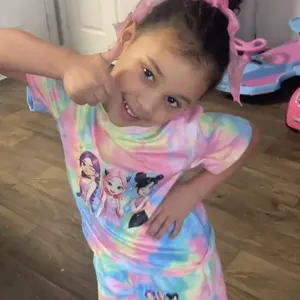 Girls' Boho Tie Dye Print Short Sleeve Top & Shorts Set, Summer Fashion Two-Piece Set, Loose-Fitting Kids Clothes, Casual Summer Outfit, Summer Clothing Set, Matching Set, Graphic Print Set, Fashion Clothes Sets