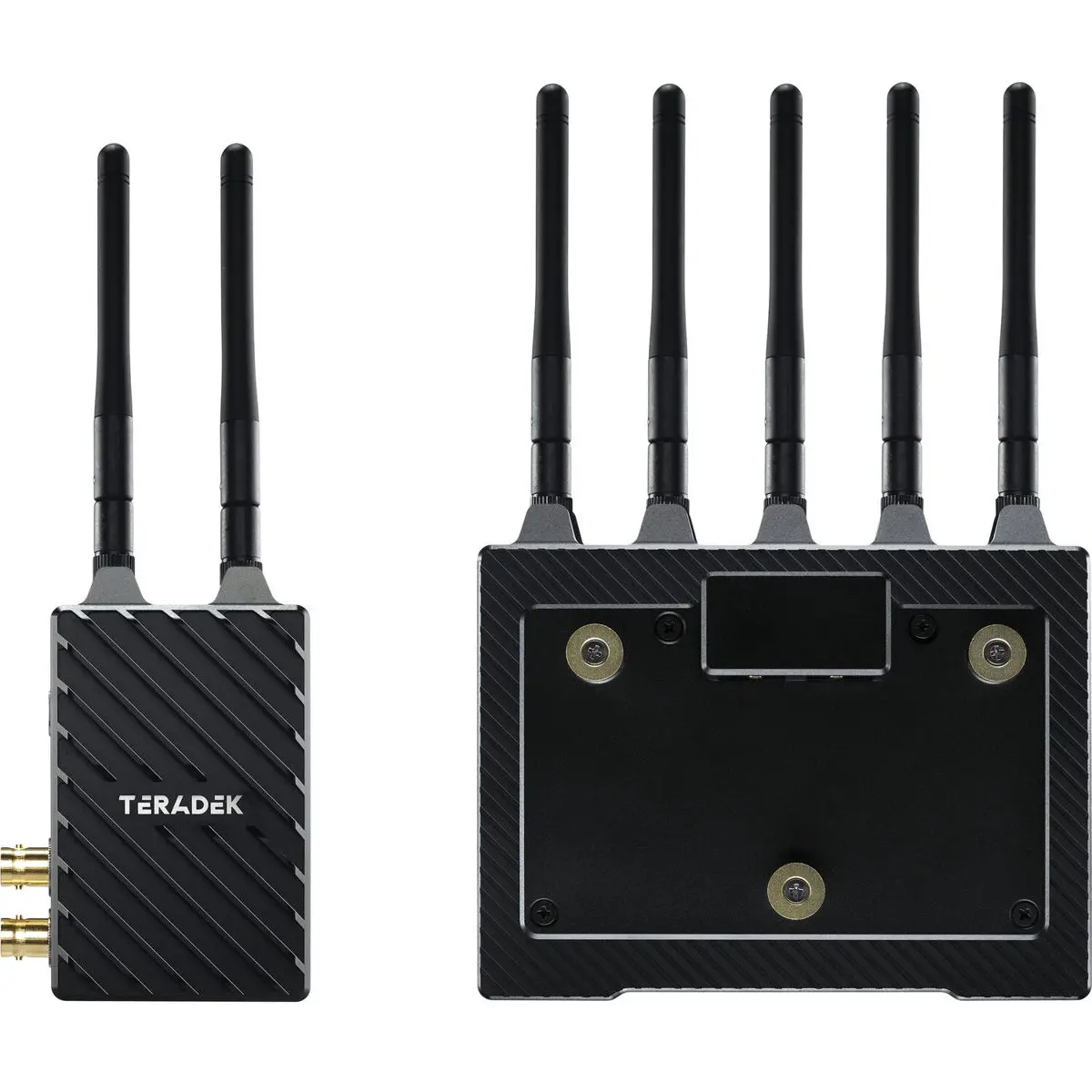 Teradek Bolt 4K LT 3G-SDI Transmitter and 12G-SDI Receiver Deluxe Kit, 1500' Range, Gold Mount